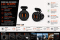 Round Dual USB Charger – 2.4A + 3A Output