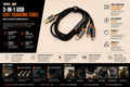 3-in-1 USB Fast Charging Cable – Multi-Device Compatibility