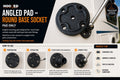 Angled Pad – Round Base Socket (Pad Only)