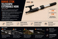 Bakkie Stok – Telescopic Extendable Hook (1.4m to 2.5m)