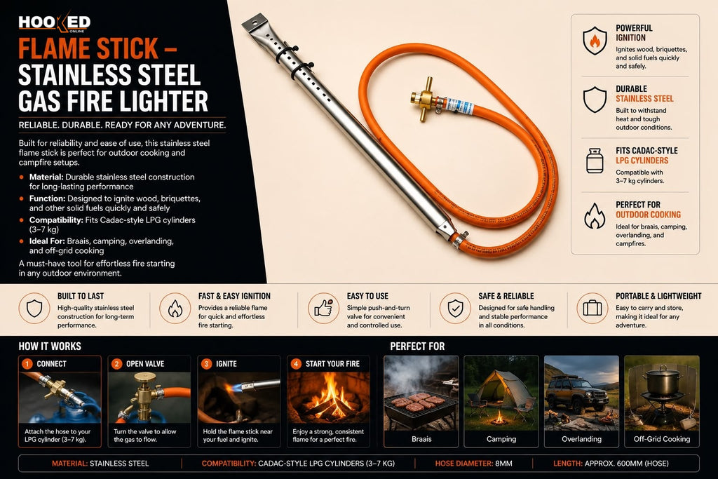 Flame Stick – Stainless Steel Gas Fire Lighter