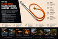 Flame Stick – Stainless Steel Gas Fire Lighter