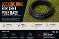 Locking Ring for Tent Pole Base – Compatible with Ball End Fittings