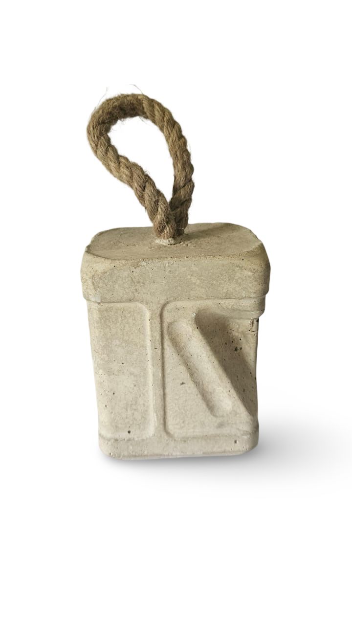 Medium Hooked Finished Cement Door Stopper