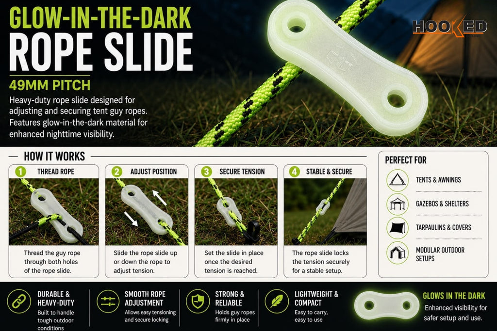 Glow-in-the-Dark Rope Slide – 49mm Pitch
