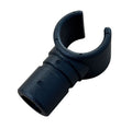 Black Tee Pole Clip – 25mm to 25mm Connection