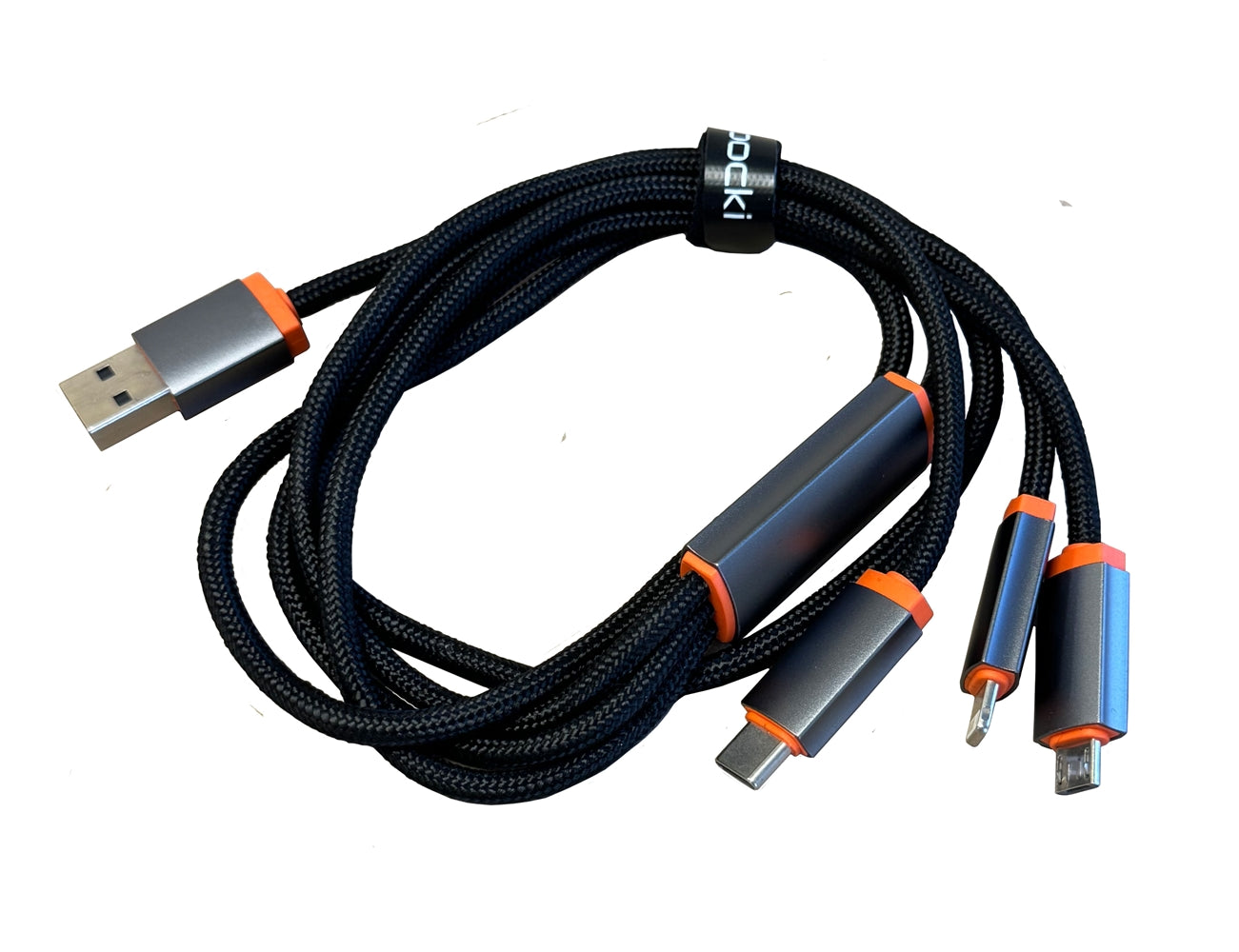 3-in-1 USB Fast Charging Cable – Multi-Device Compatibility