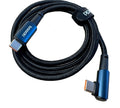 USB-C to USB-C Fast Charging Cable – 100W, Straight to 90° Elbow Design